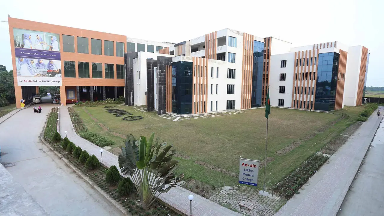 Ad-din Sakina Women's Medical College campus building in Jashore