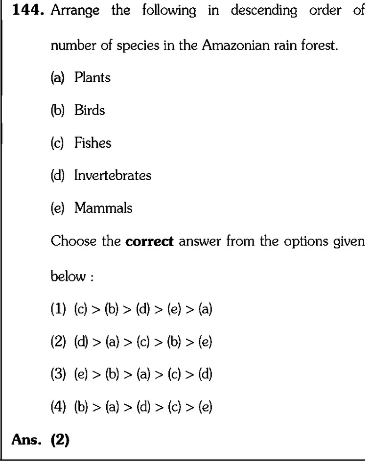 NEET 2026 Biology Question 144 source crop
